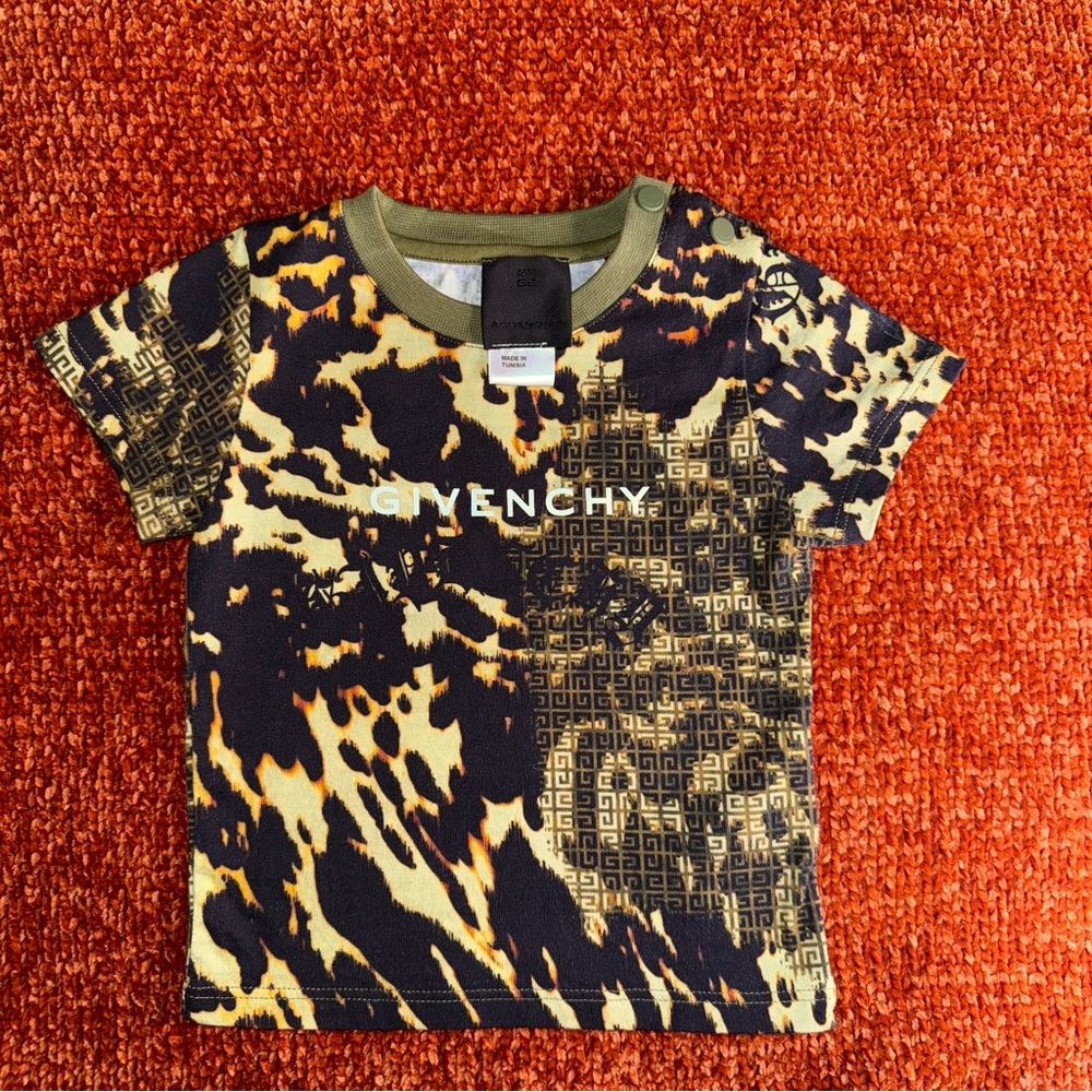NEW YEAR BLOWOUT Givenchy baby sz 6 month Leopard Print T-Shirt - Multicolor
